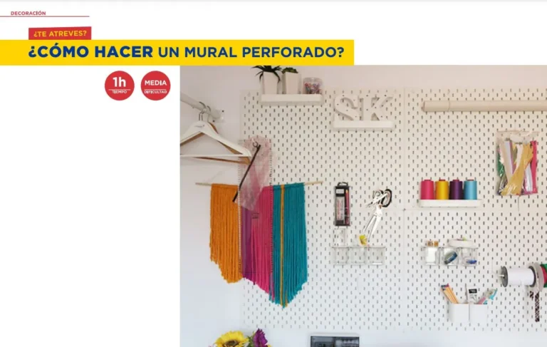 Cómo hacer un mural perforado