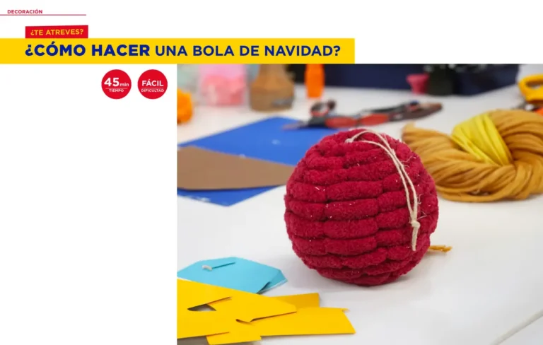 Cómo hacer una bola de navidad