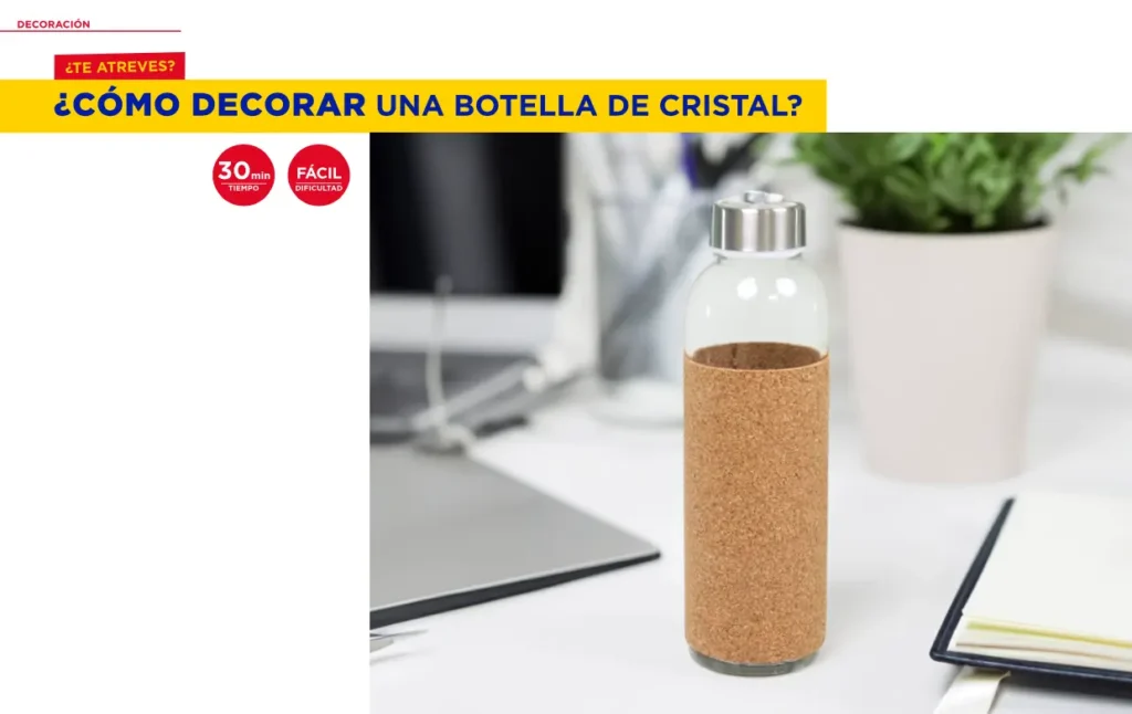 Cómo decorar una botella de cristal