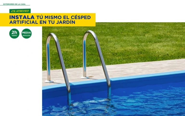 Instala tú mismo el césped artificial en tu jardín