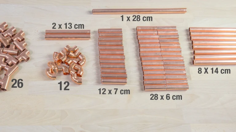 ¿Cómo hacer una cesta con tubos de cobre?