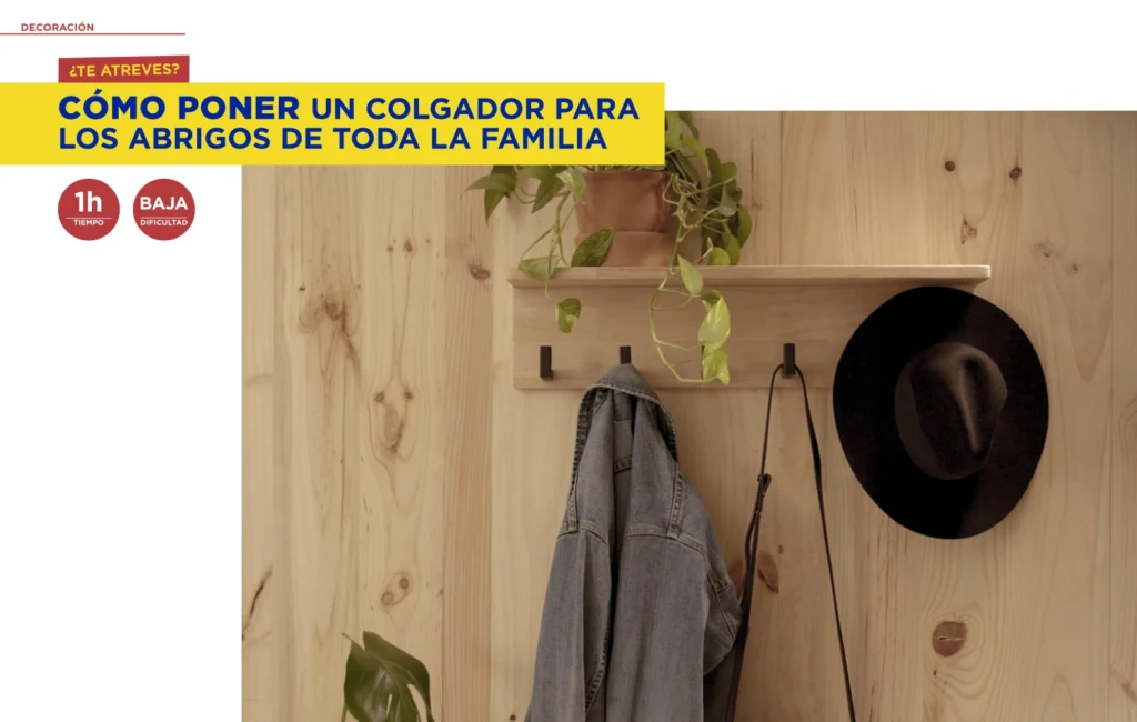 Cómo poner un colgador para los abrigos de toda la familia