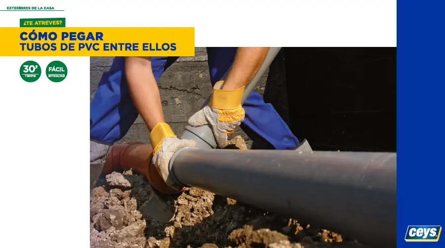 Cómo pegar tubos de PVC entre ellos