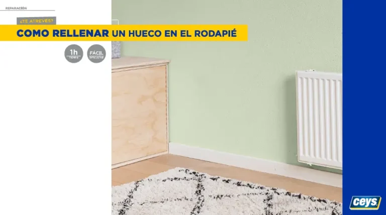 Cómo rellenar un hueco en el rodapié