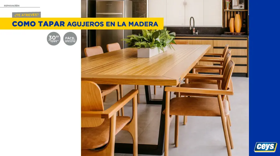 Cómo tapar agujeros en la madera