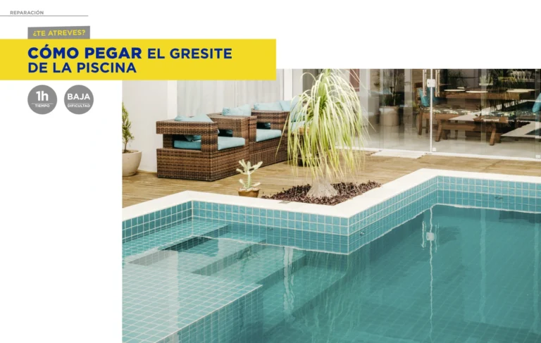 Cómo pegar el gresite de la piscina