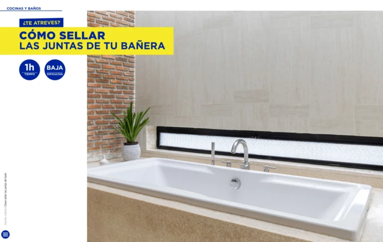 Cómo sellar las juntas de tu bañera