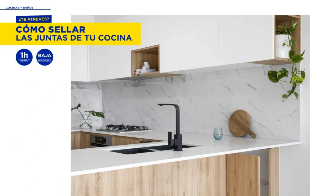Cómo sellar las juntas de tu cocina