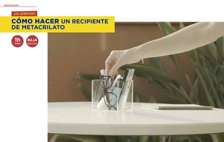 Cómo hacer un recipiente de metacrilato